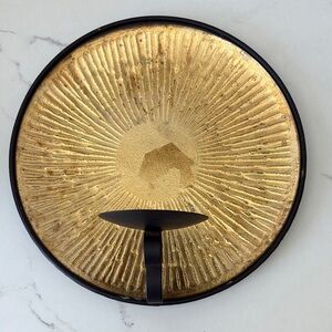 Gold and Black Wall Candle Holder